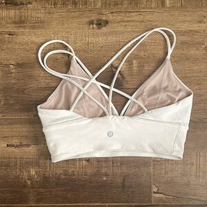 Lululemon White Strappy Bralette